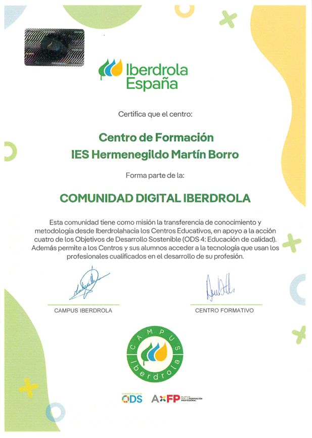 certificado iberdrola